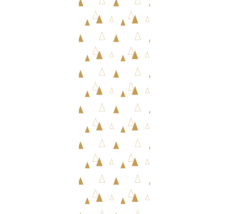 Triangle wallpaper with golden pattern - TenStickers