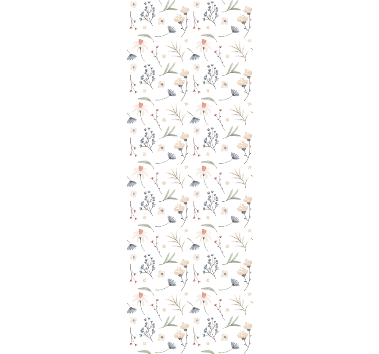 Cute multicolor flowers wallpaper - TenStickers