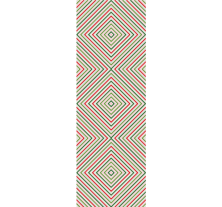 Festive squares christmas wallpaper - TenStickers