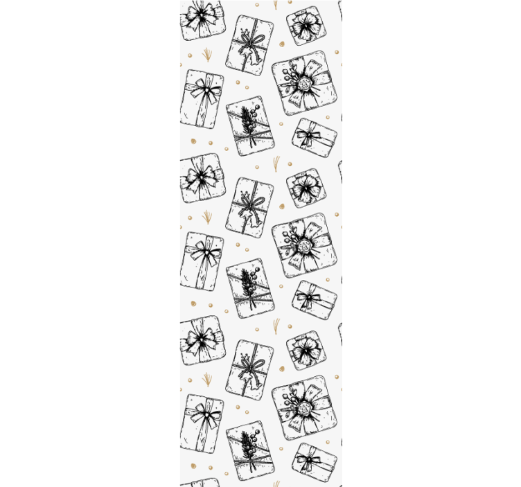 Gift Bow Patterns christmas wallpaper - TenStickers