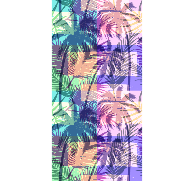 Vintage palm laves tree wallpaper - TenStickers