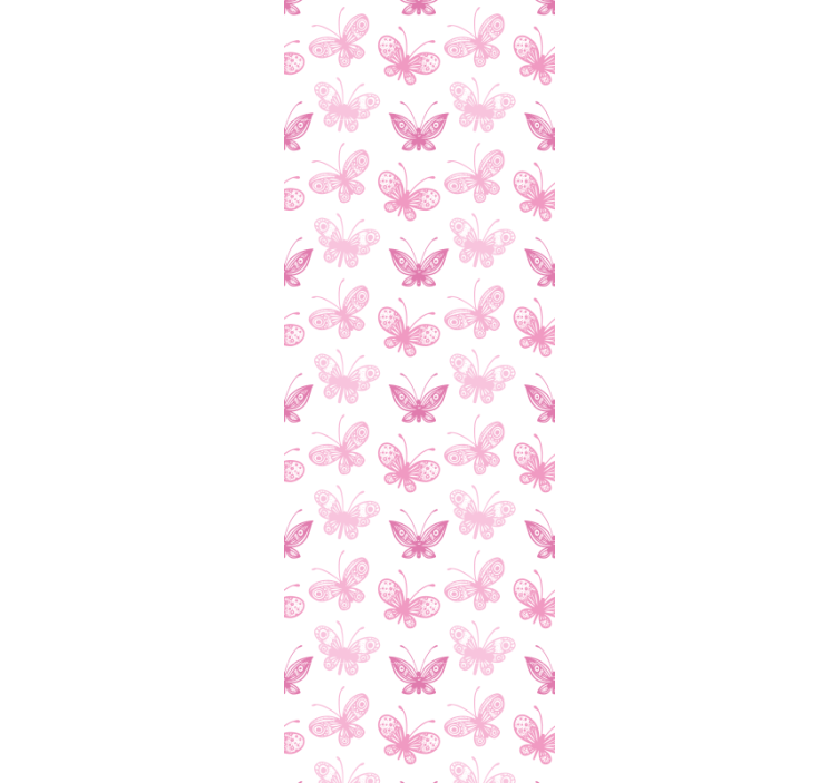 Pink shades butterfly wallpaper - TenStickers