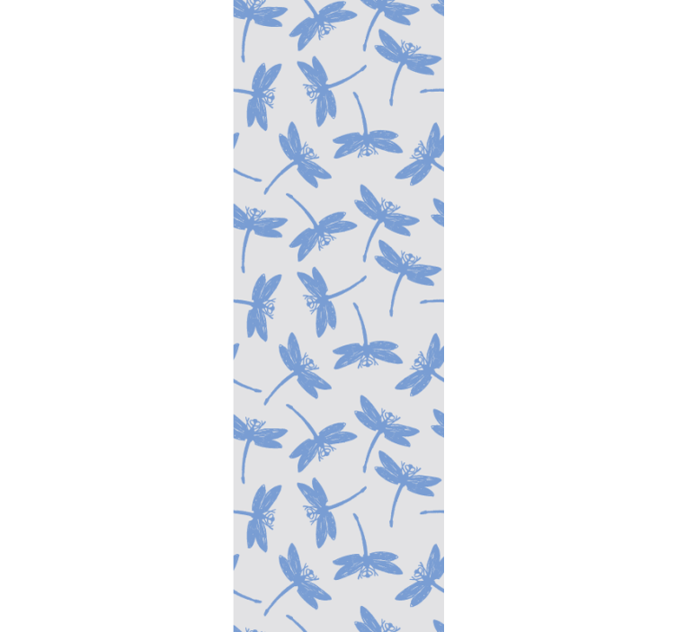Blue Dragonfly Pattern more animal wallpaper - TenStickers