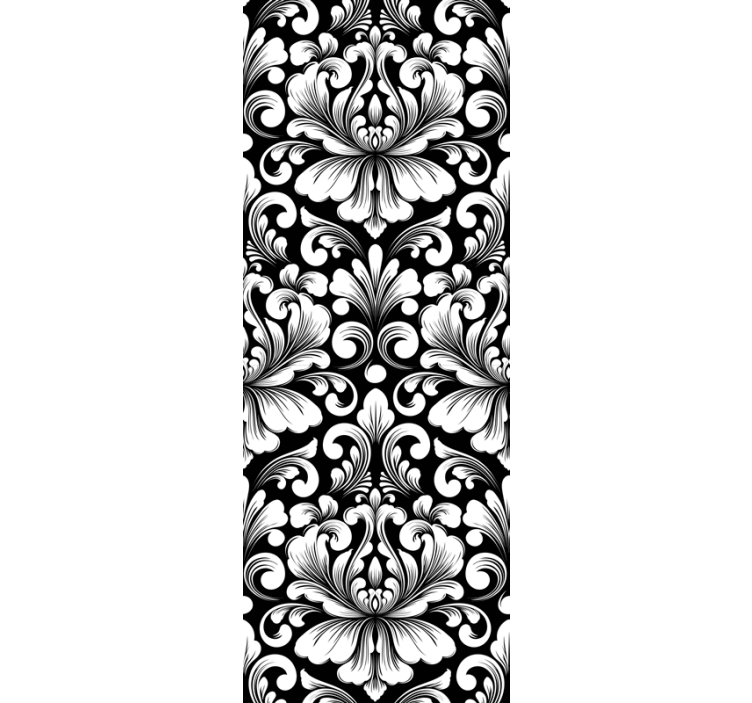 Graceful botanical composition baroque wallpaper - TenStickers