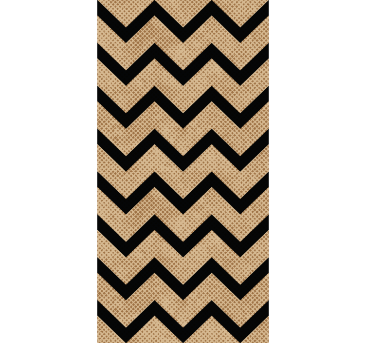 Chevron Zigzag Style geometric wallpaper - TenStickers