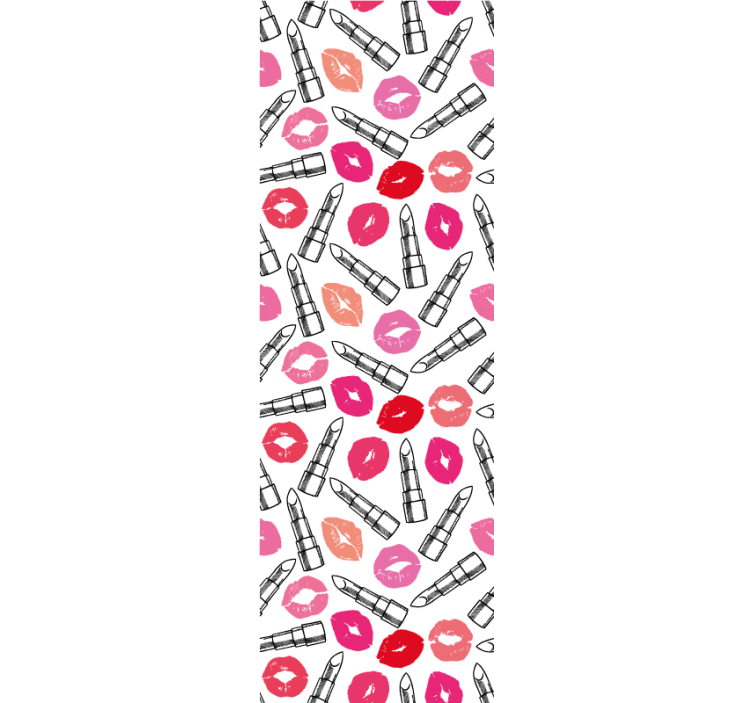 Kiss and Lipstick personalized wallpaper - TenStickers