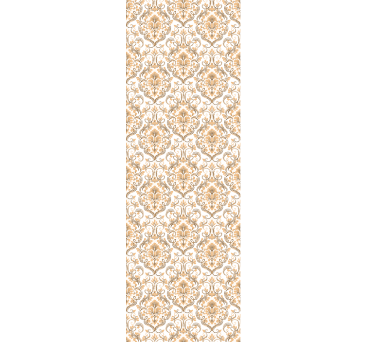 Elegant baroque touches living room wallpaper - TenStickers