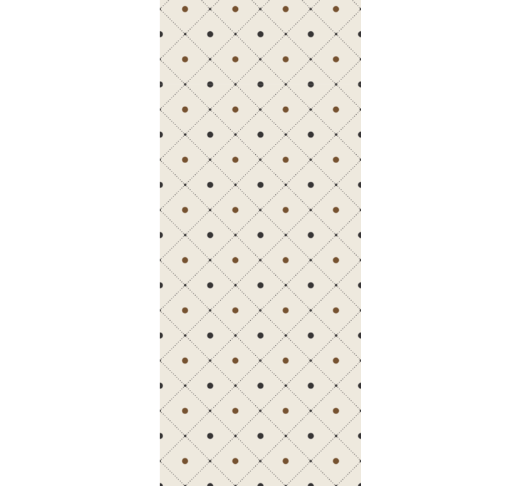 Elegant squared motif polka dot wallpaper - TenStickers