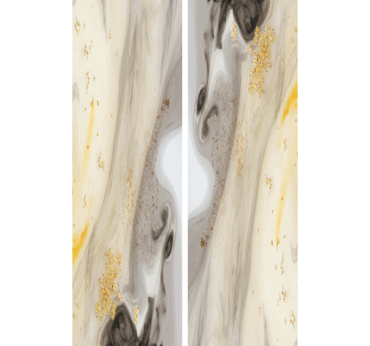 Gray gold marble imitation marble wallpaper - TenStickers