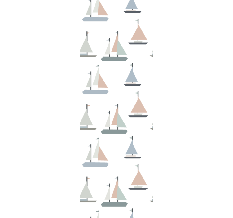 Sailing Vessels Pattern personalized wallpaper - TenStickers
