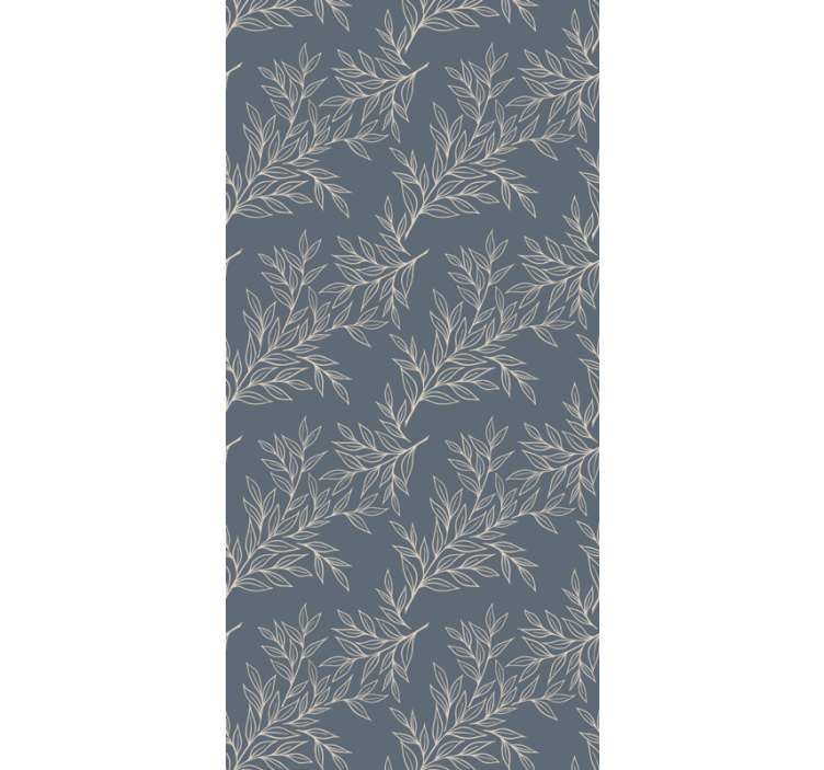 Leaf wallpaper with elegant leaf design - TenStickers