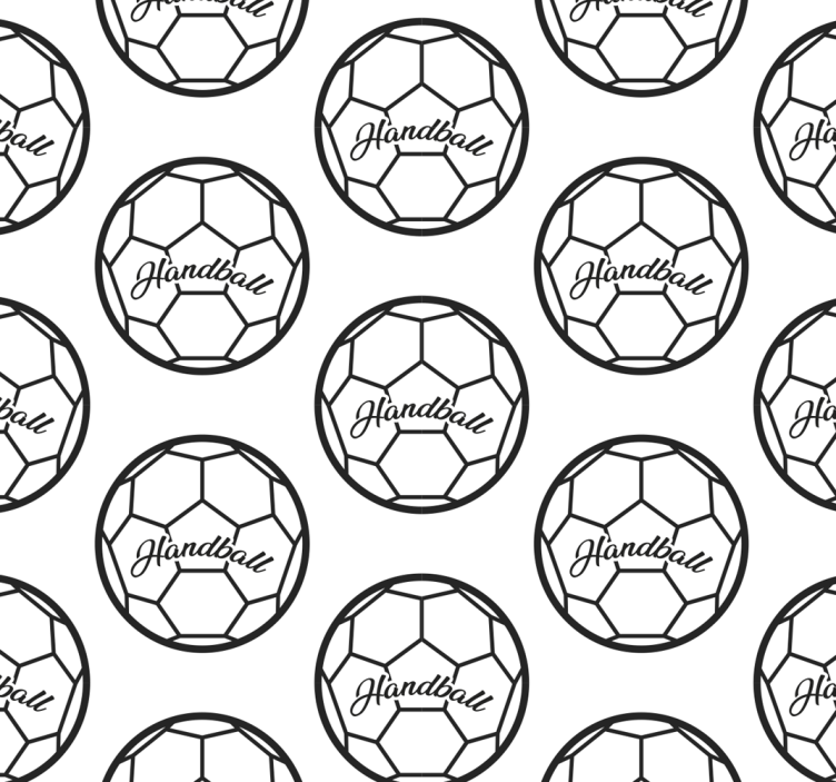 Handball pattern teenagers wallpaper - TenStickers