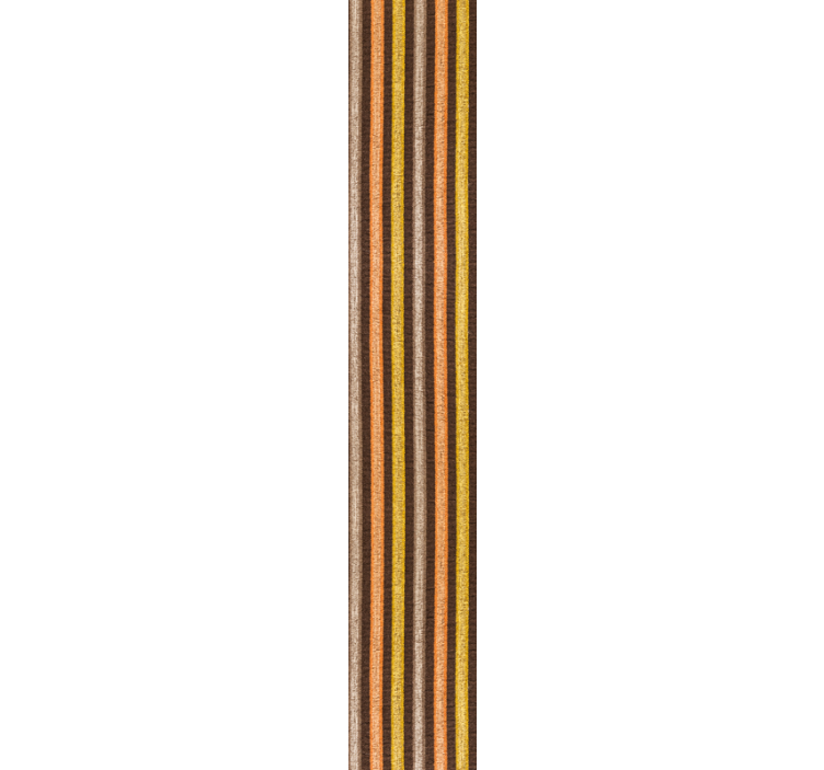 Striped textile fabric vertical wallpaper - TenStickers