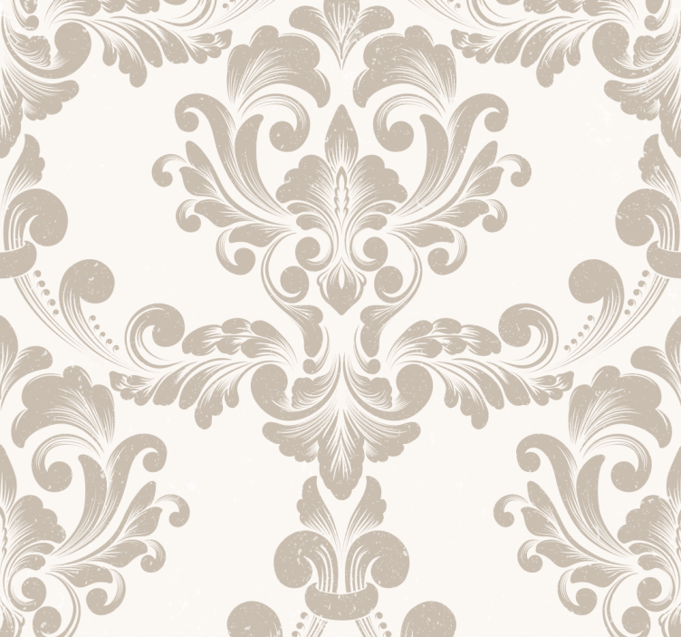 Damask Pattern Classic Wallpaper - TenStickers