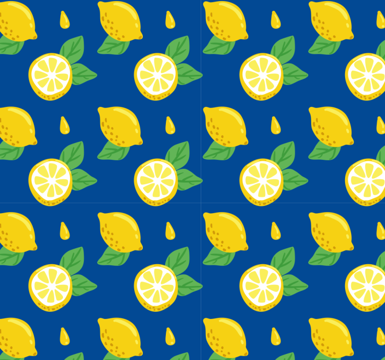 Citrus Pattern Design nature wallpaper - TenStickers