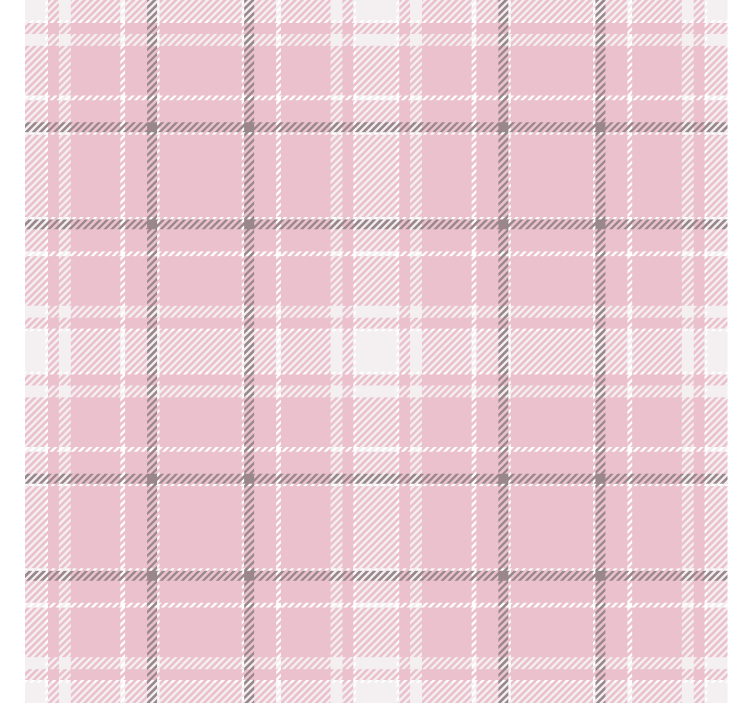 Pink and grey Scottish pattern square wallpaper - TenStickers
