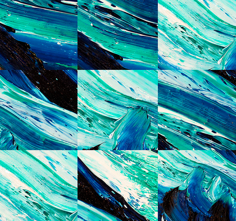 Geometric Turbulence wallpaper abstract - TenStickers