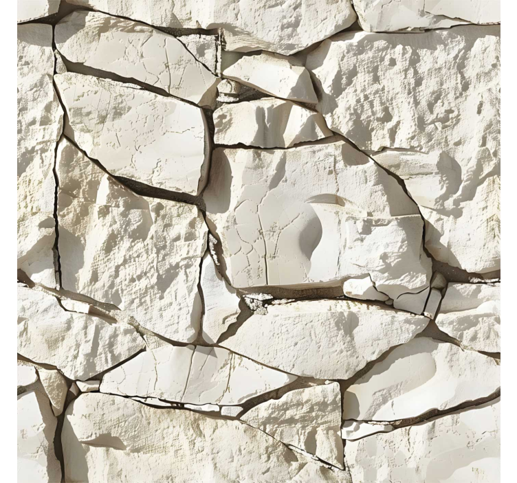 Light beige stone effect wallpaper - TenStickers
