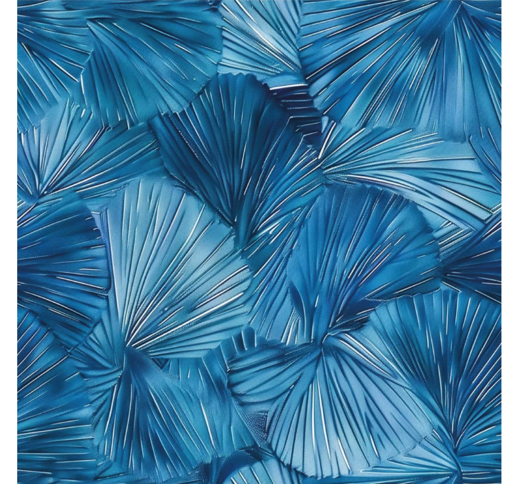 Blue visual points modern wallpaper - TenStickers