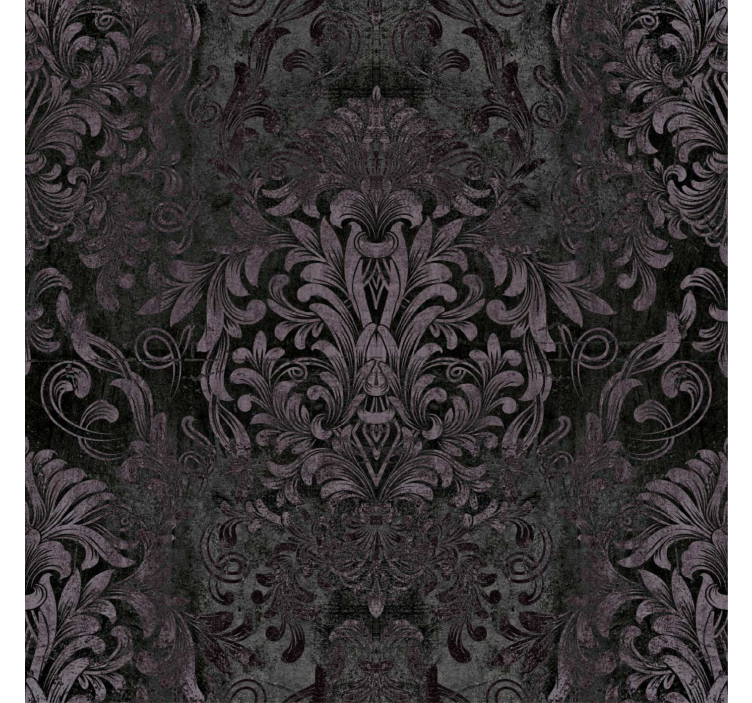 Dark shades baroque wallpaper - TenStickers