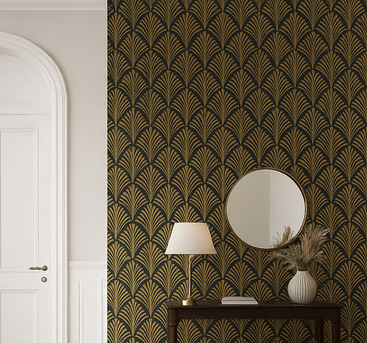 1920's golden glamour vintage wallpaper - TenStickers