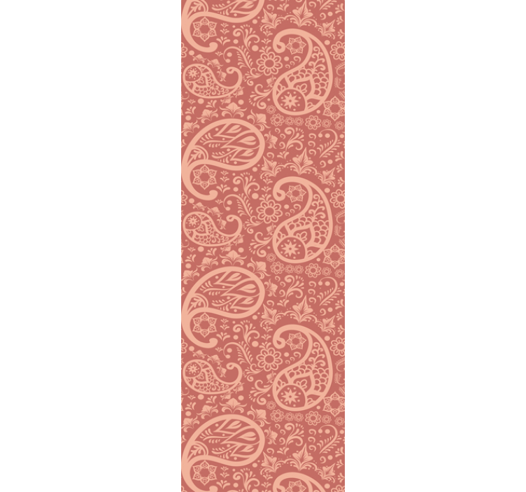 Paisley Pattern Ornamental Wallpaper - TenStickers
