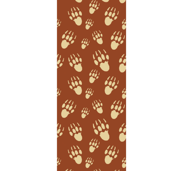 Hedgedog orange prints animal wallpaper - TenStickers