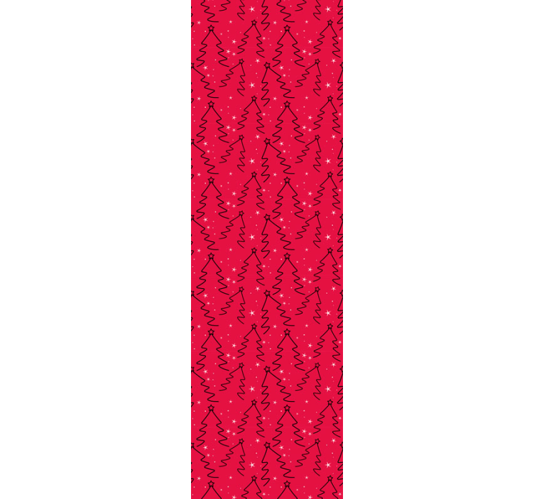 Decorative Holiday Trees christmas wallpaper - TenStickers