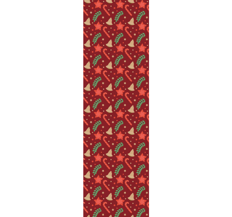 Jumbo candy pattern christmas wallpaper - TenStickers