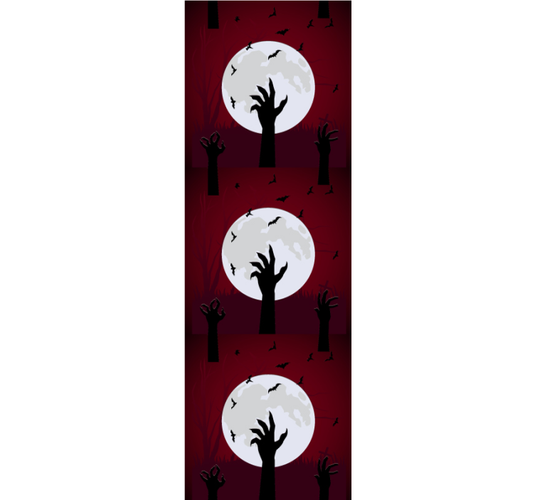 Creepy Moonlit Scene halloween wallpaper - TenStickers