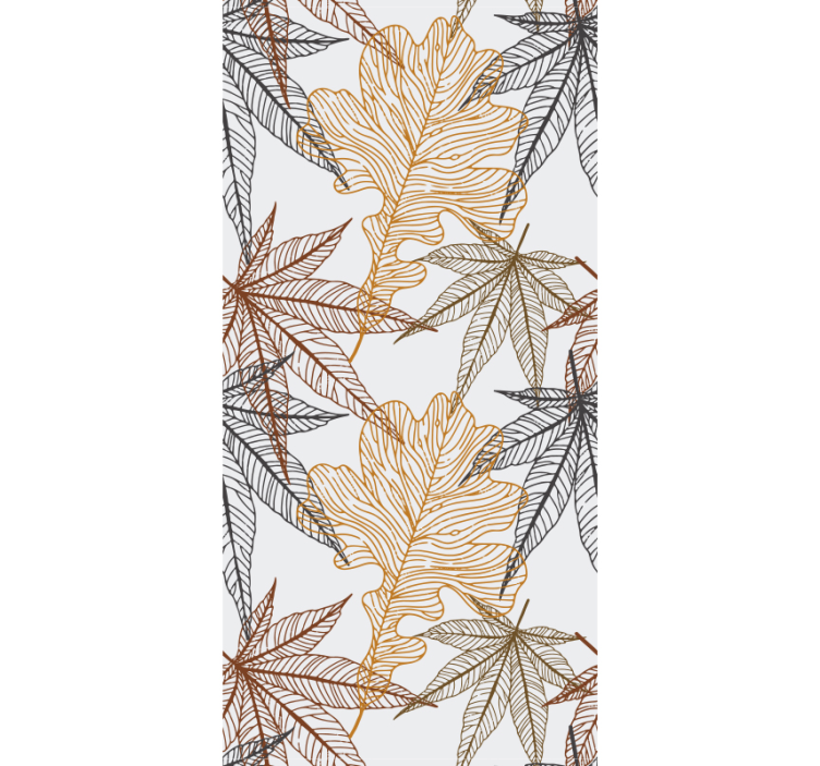 Tropical palm motif leaf wallpaper - TenStickers