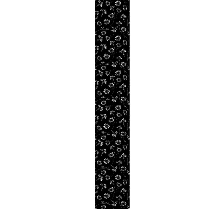 Daisy black burst flower wallpaper - TenStickers
