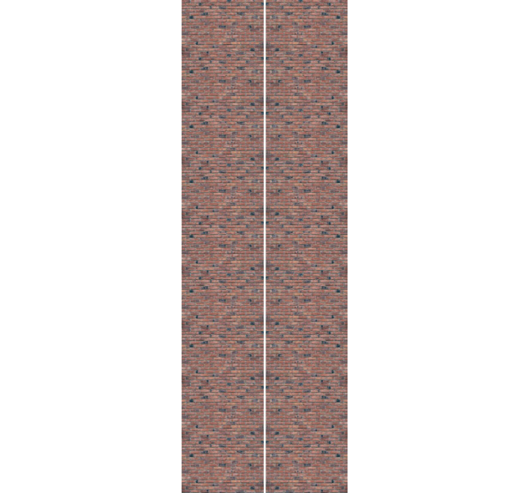 Classic red pattern brick wallpaper - TenStickers