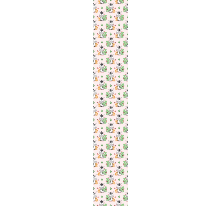 Baby Zebra Pattern nursery wallpaper - TenStickers