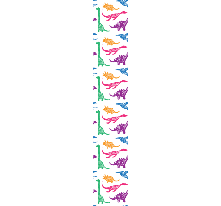 Dinosaur Sketch Pattern dinosaurs wallpaper - TenStickers