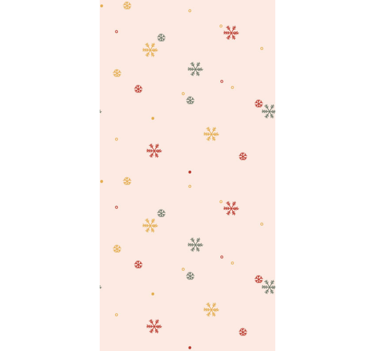 Snowflake Motif christmas wallpaper - TenStickers