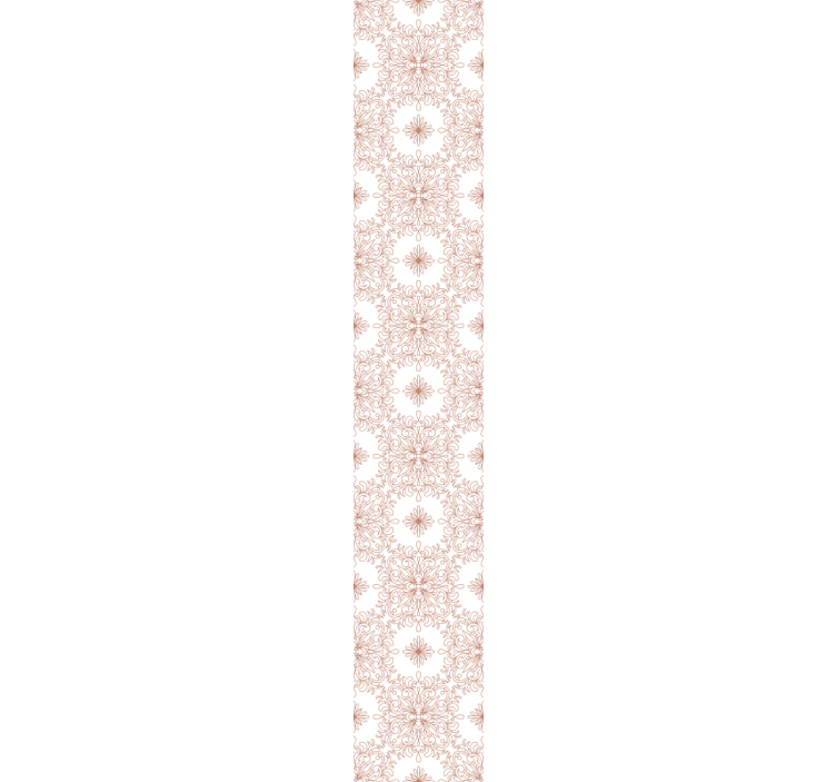 Ornate Floral flower ornament wallpaper - TenStickers
