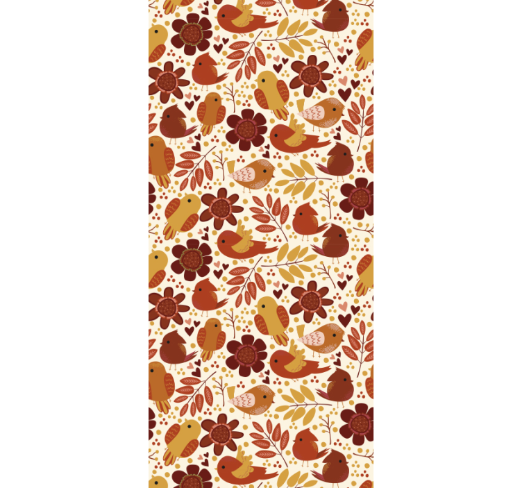 Botanical Motifs leaf wallpaper - TenStickers