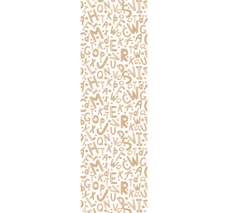 Alphabet Pattern letters wallpaper - TenStickers