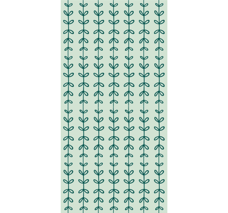Botanical Sprigs Pattern leaf wallpaper - TenStickers