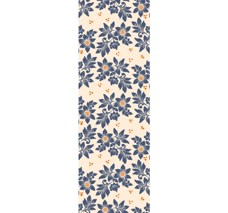 Floral Pattern Elegance flower wallpaper - TenStickers