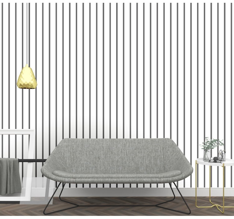 Lateral Stripes horizontal wallpaper - TenStickers