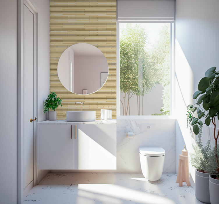 Brick wallpaper with brick motif - TenStickers