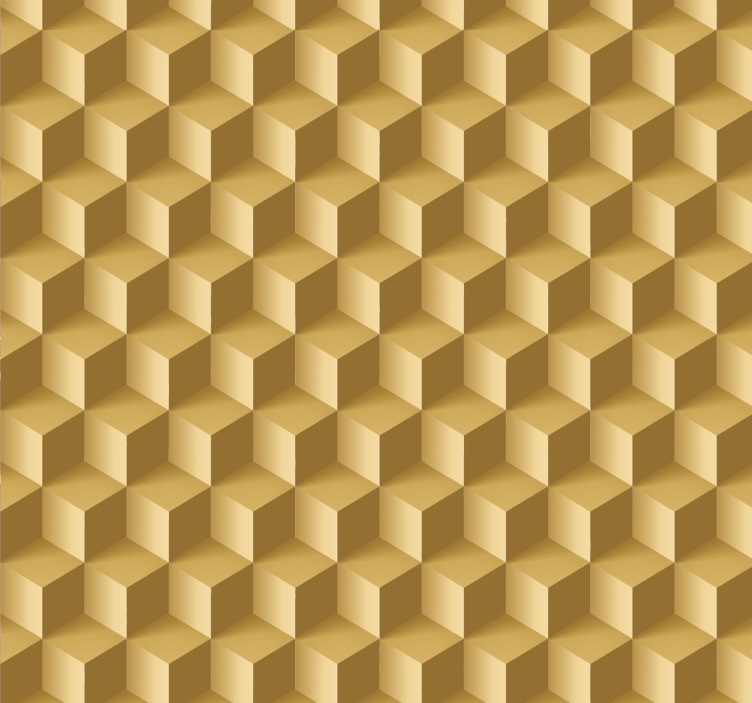 Beige cubic texture 3D wallpaper - TenStickers
