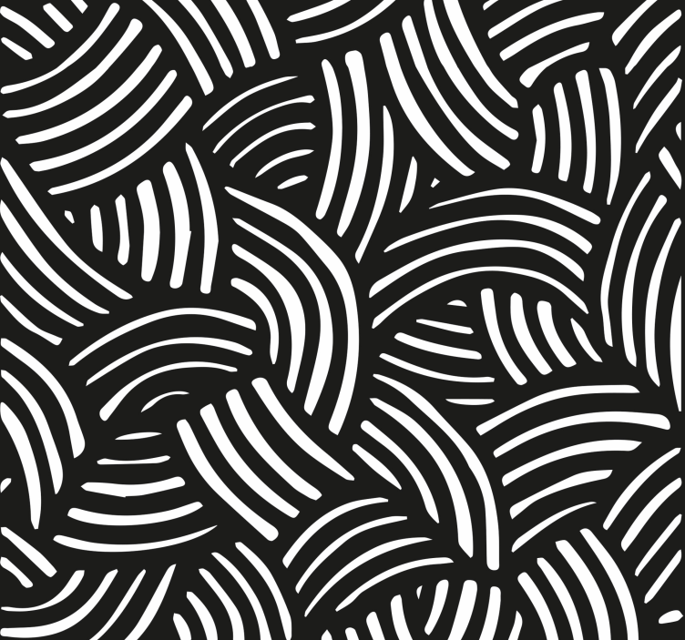 Curved stripes Office Wallpaper - TenStickers