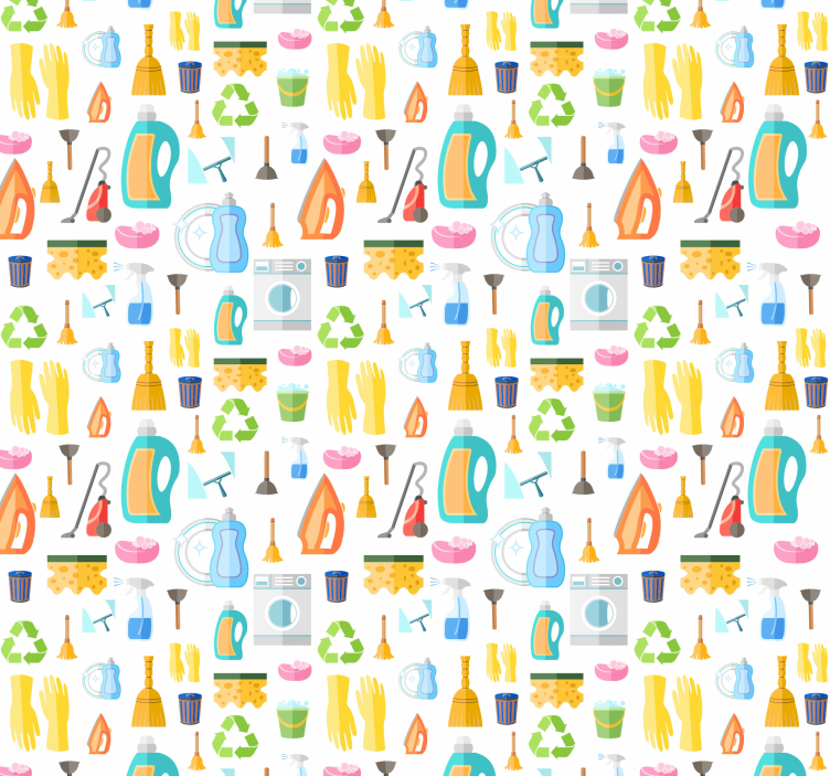 Clean Tools Collection kitchen wallpaper - TenStickers