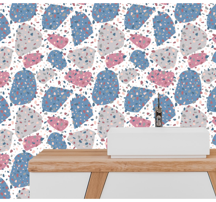 Speckled Terrazzo polka dot wallpaper - TenStickers