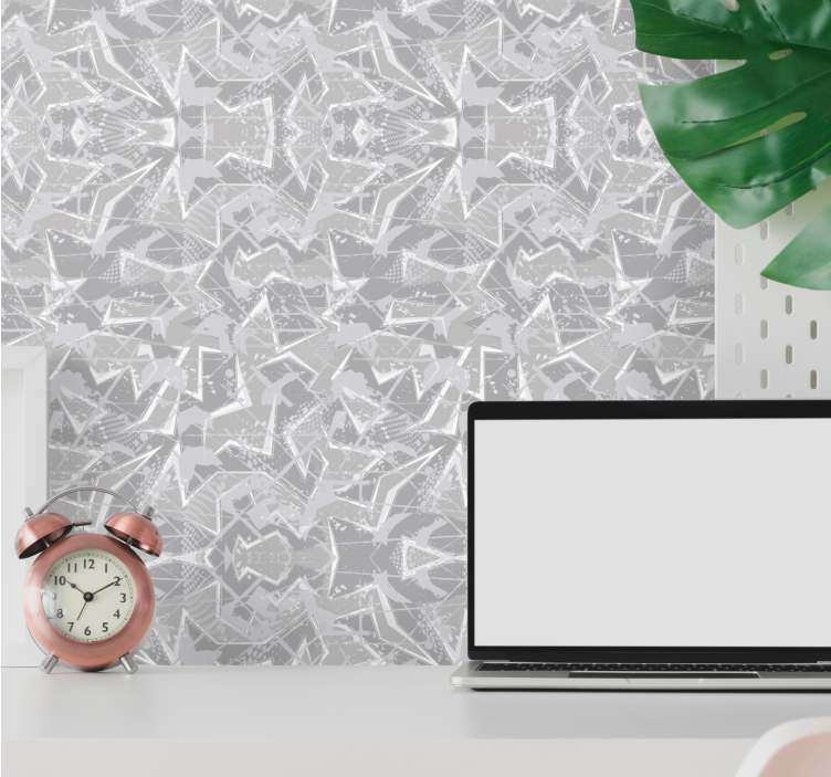 Abstract Pattern geometric wallpaper - TenStickers