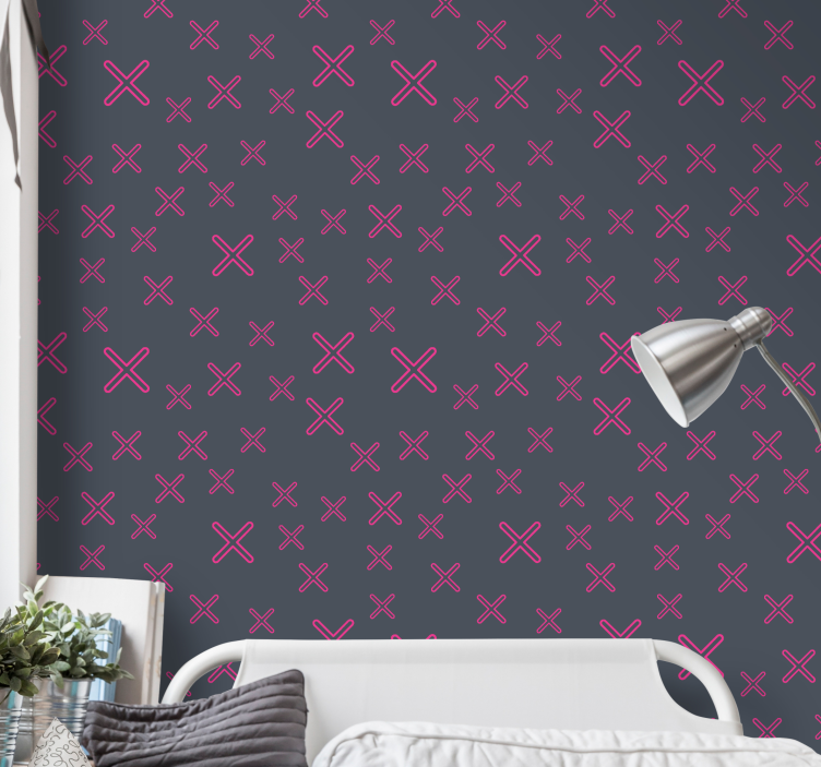 Angular Affections geometric wallpaper - TenStickers