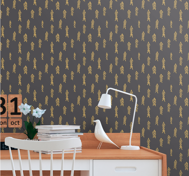 Arrow Pattern Motif geometric wallpaper - TenStickers